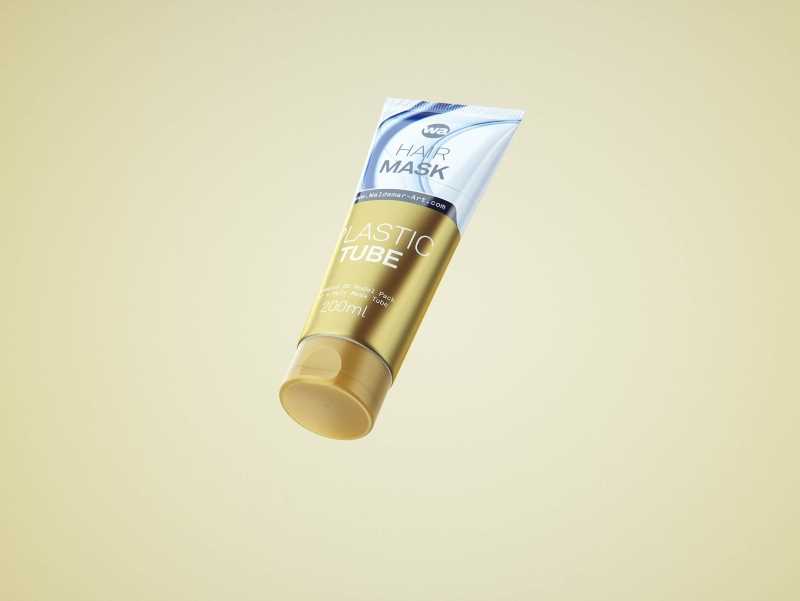 Hair Mask Plastic Tube 200ml packaging 3d model