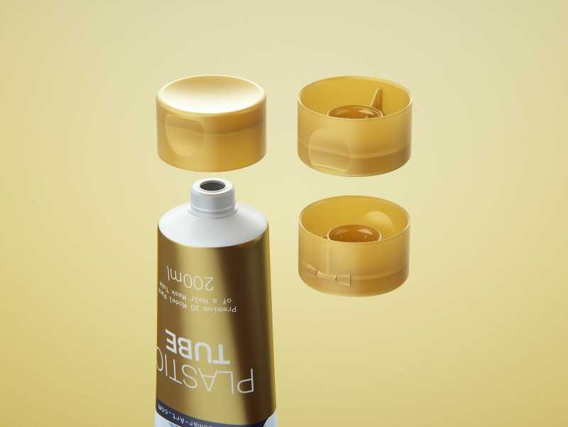 Hair Mask Plastic Tube 200ml packaging 3d model