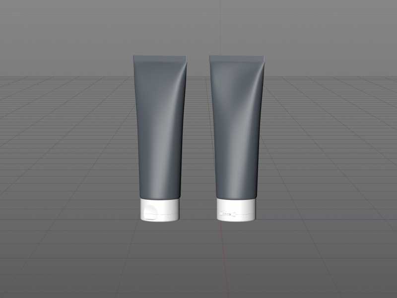 Hair Mask Plastic Tube 200ml packaging 3d model