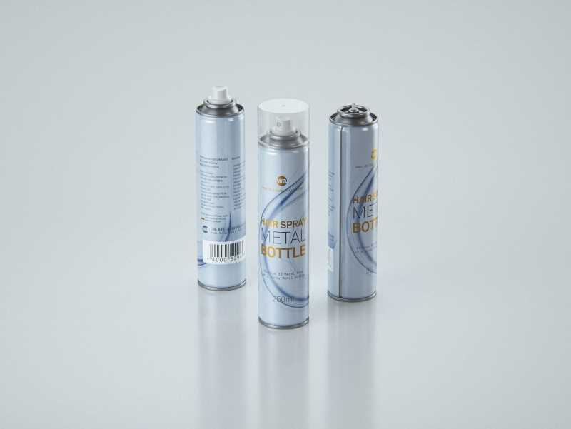 Hair Spray Metal Bottle 250ml packaging 3d model
