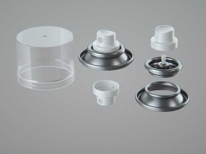 Hair Spray Metal Bottle 250ml packaging 3d model