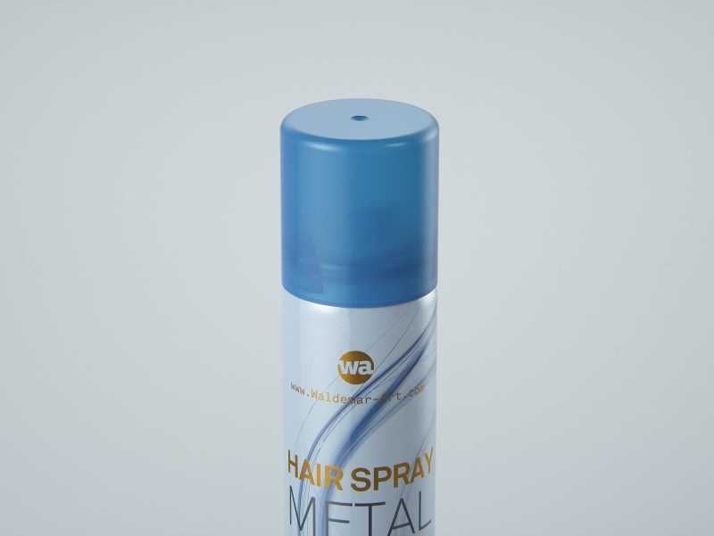 Hair Spray Metal Bottle 75ml packaging 3d model