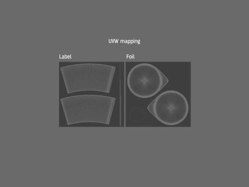 Latte Macchiato Coffee Cup 250ml packaging 3D model