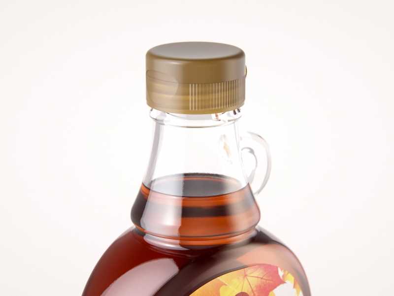 Maple Syrup Glass bottle 375ml 3D model pack (with a glass pattern)