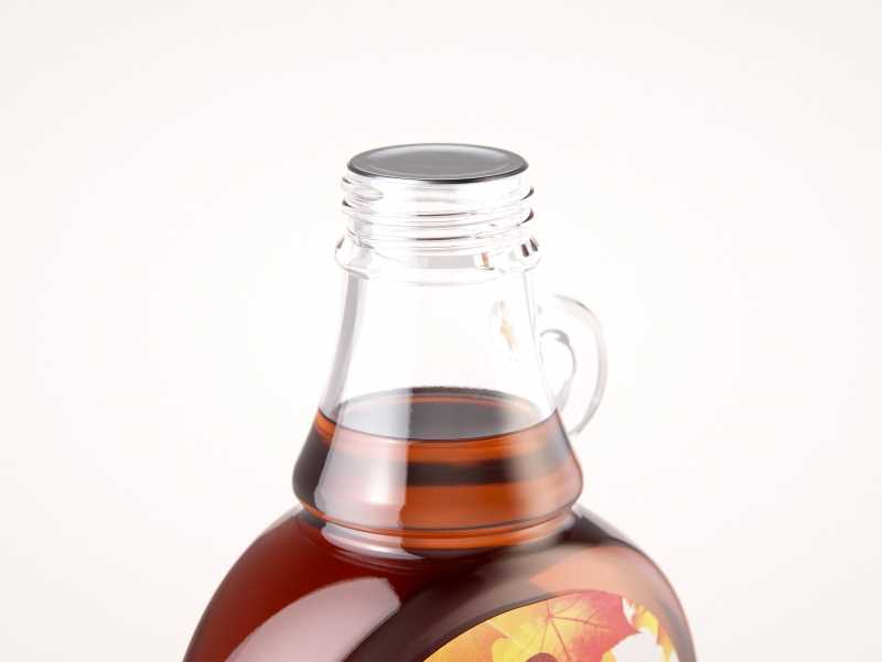 Maple Syrup Glass bottle 375ml 3D model pack (clear glass)