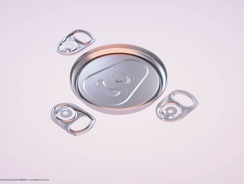 BALL (REXAM) Metal Sleek Can 250ml packaging 3D model