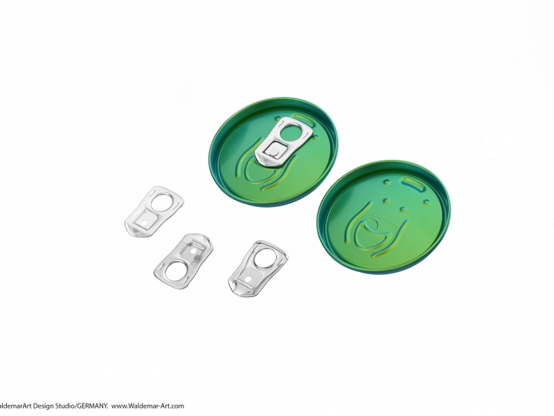 3D packaging model of (Rexam) Metal Slim Can 200ml