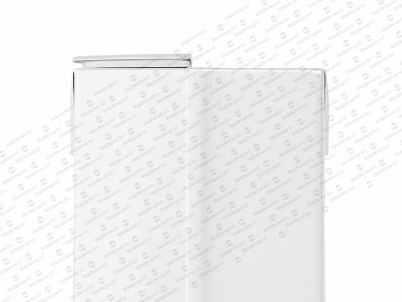 Tetra Pack Brick Mockup Aseptic 1000ml Slim with ReCap3 - Front view
