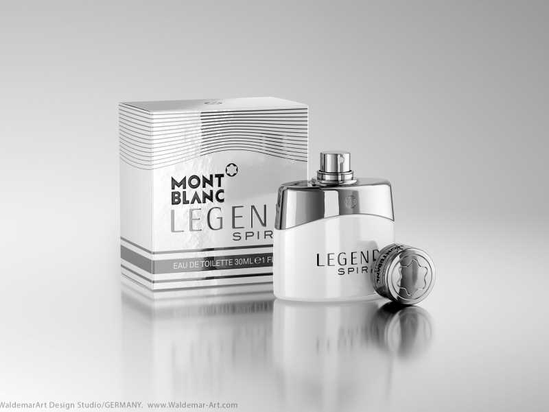 MontBlanc Legend Spirit 3D scene (Octane) and packaging model pack