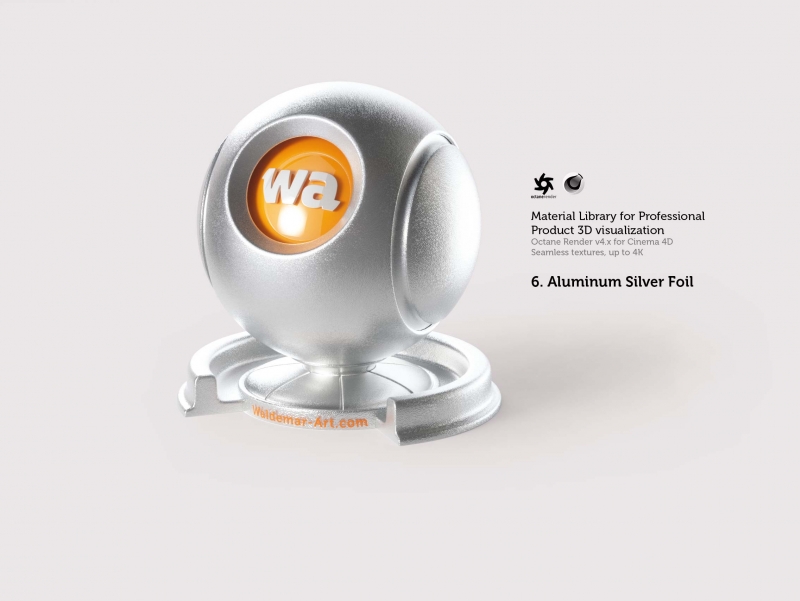 Octane 4+ for Cinema 4D (Compatible with version 2024) Materials Pack 1 - Hard Surfaces [27 items] (Glass, Plastic, Metal, Paper, Cork, PET etc)