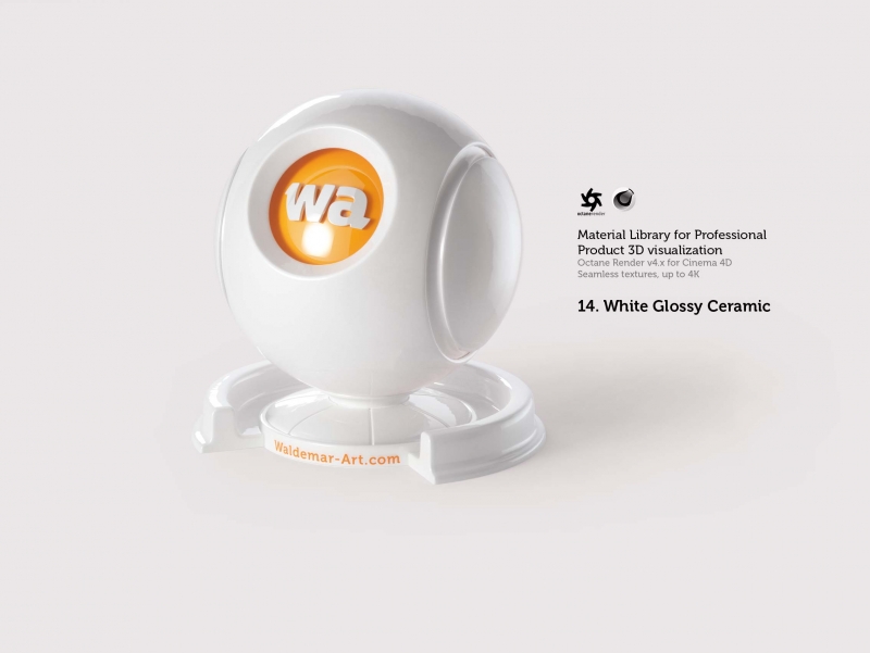 Octane 4+ for Cinema 4D (Compatible with version 2024) Materials Pack 1 - Hard Surfaces [27 items] (Glass, Plastic, Metal, Paper, Cork, PET etc)