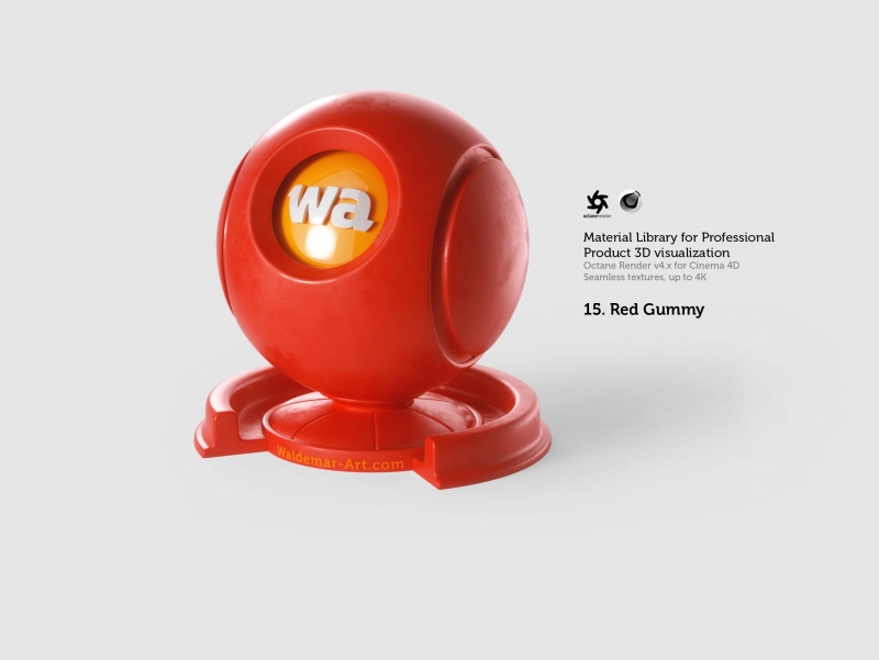 Octane 4+ for Cinema 4D (Compatible with version 2024) Materials Pack 1 - Hard Surfaces [27 items] (Glass, Plastic, Metal, Paper, Cork, PET etc)