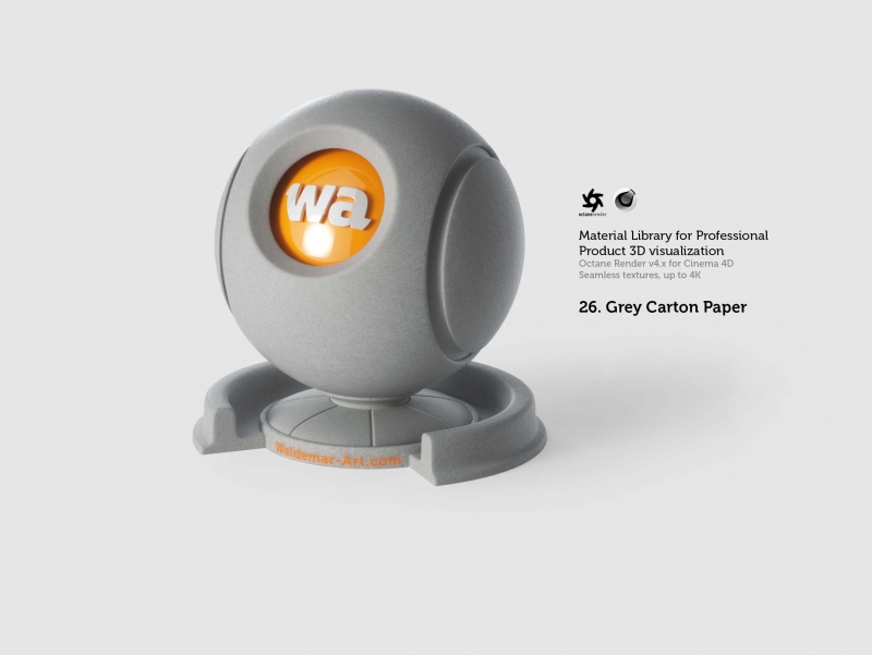 Octane 4+ for Cinema 4D (Compatible with version 2024) Materials Pack 1 - Hard Surfaces [27 items] (Glass, Plastic, Metal, Paper, Cork, PET etc)