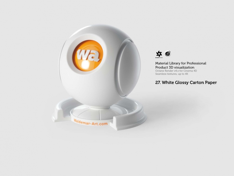 Octane 4+ for Cinema 4D (Compatible with version 2024) Materials Pack 1 - Hard Surfaces [27 items] (Glass, Plastic, Metal, Paper, Cork, PET etc)