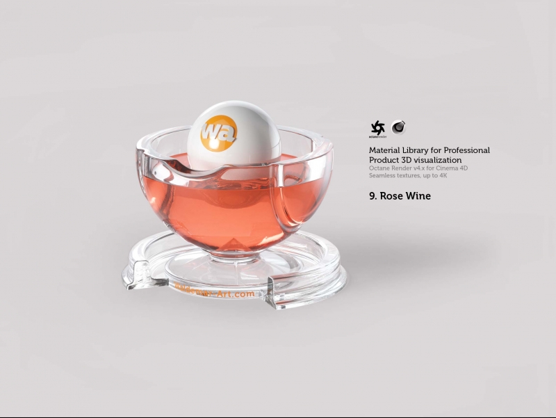 Octane 4+  for Cinema 4D (compatible with version 2024) Materials Pack 2 - Liquids and Food [27 items] (Jam, Butter, Milk, Yoghurt, Pesto, Honey, Beer, Wine etc)