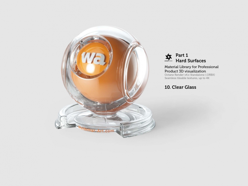 Octane 4+ Standalone Materials Pack 1 - Hard Surfaces [27 items] (Glass, Plastic, Metal, Paper, Cork, PET etc)