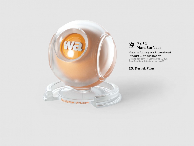 Octane 4+ Standalone Materials Pack 1 - Hard Surfaces [27 items] (Glass, Plastic, Metal, Paper, Cork, PET etc)