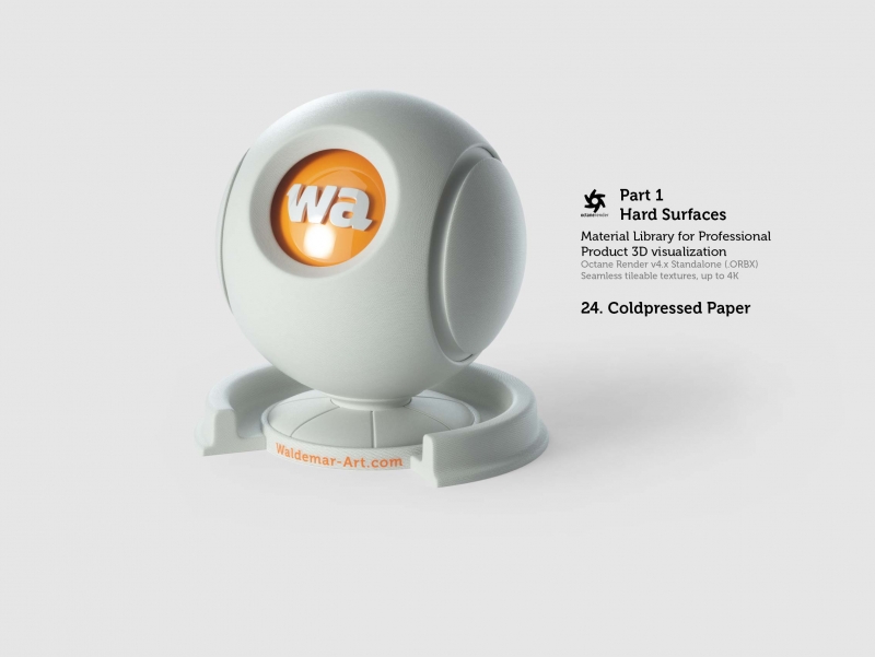 Octane 4+ Standalone Materials Pack 1 - Hard Surfaces [27 items] (Glass, Plastic, Metal, Paper, Cork, PET etc)