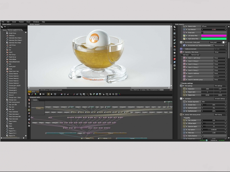 Octane 4+ Standalone Materials Pack 2 - Liquids and Food [27 items] (Jam, Butter, Milk, Yoghurt, Pesto, Honey, Beer, Wine etc)
