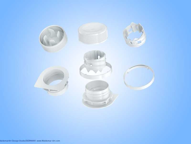 3D model pak of Tetra Pack Gemina Square 500ml package with StreamCap opening