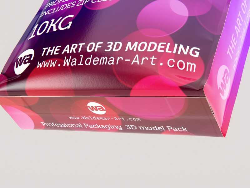 Plastic Sack for Pet Food 10Kg  packaging 3D model