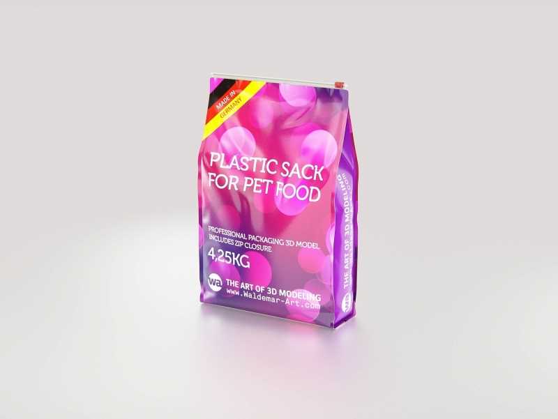 Plastic Sack for Pet Food 4,25Kg  packaging 3D model