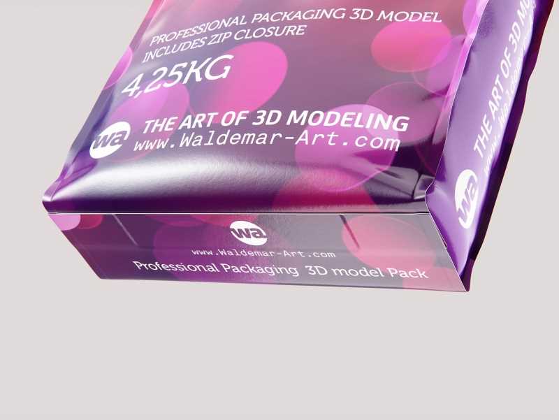 Plastic Sack for Pet Food 4,25Kg  packaging 3D model