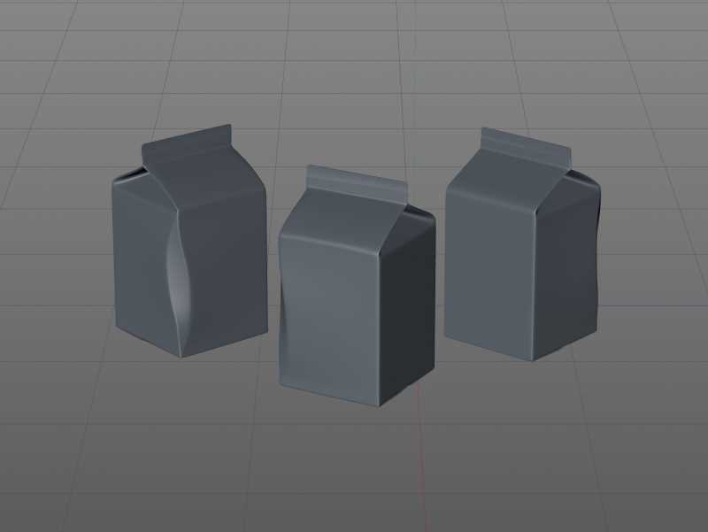 Elopak Pure-Pak Classic CURVE 500ml (no opening) Premium carton packaging 3D model pack