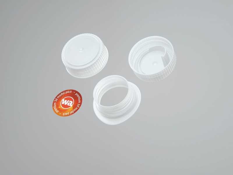 Elopak Pure-Pak Diamond Curve 900ml packaging 3D model pack