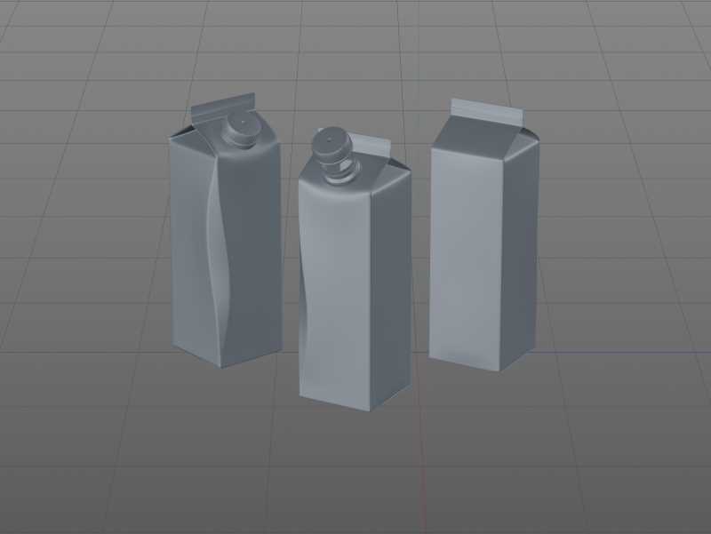 Elopak Pure-Pak Diamond Curve Slim 500ml Premium packaging 3D model