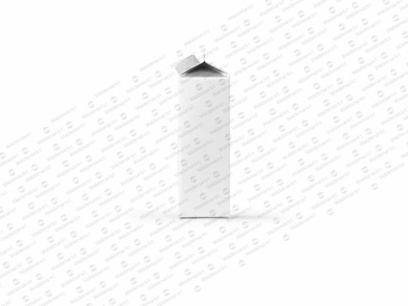 Mockup of Elopak Pure-Pak Diamond-Curve 1000ml packaging - Side view