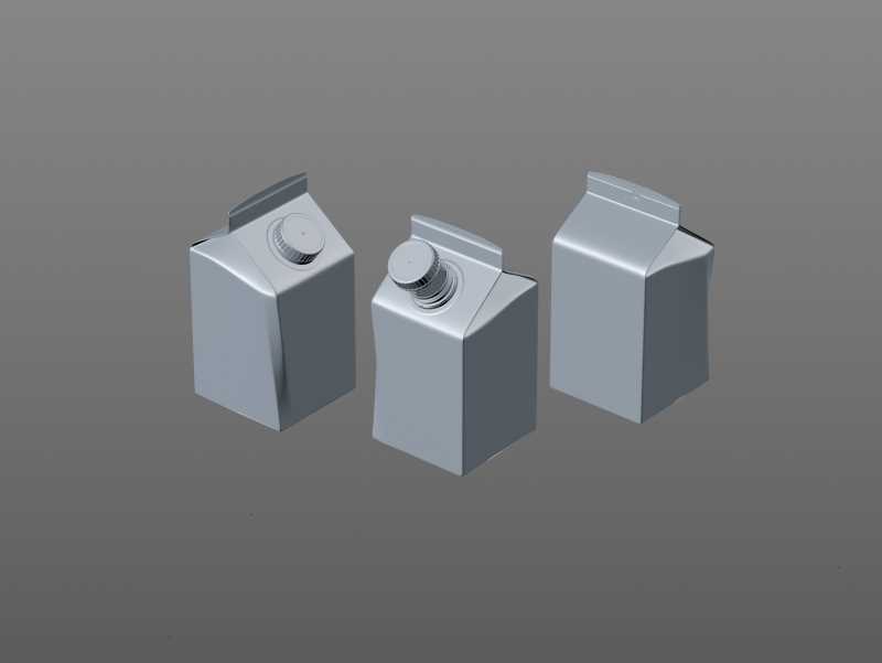 Elopak Pure-Pak Sense Linea 500ml Carton packaging 3D model