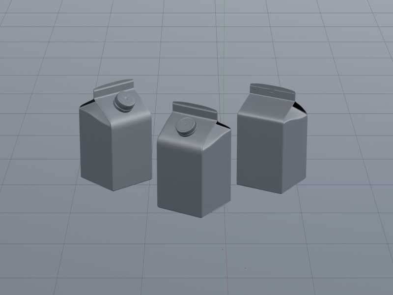 Elopak Pure-Pak Sense Fresh 500ml Carton packaging 3D model