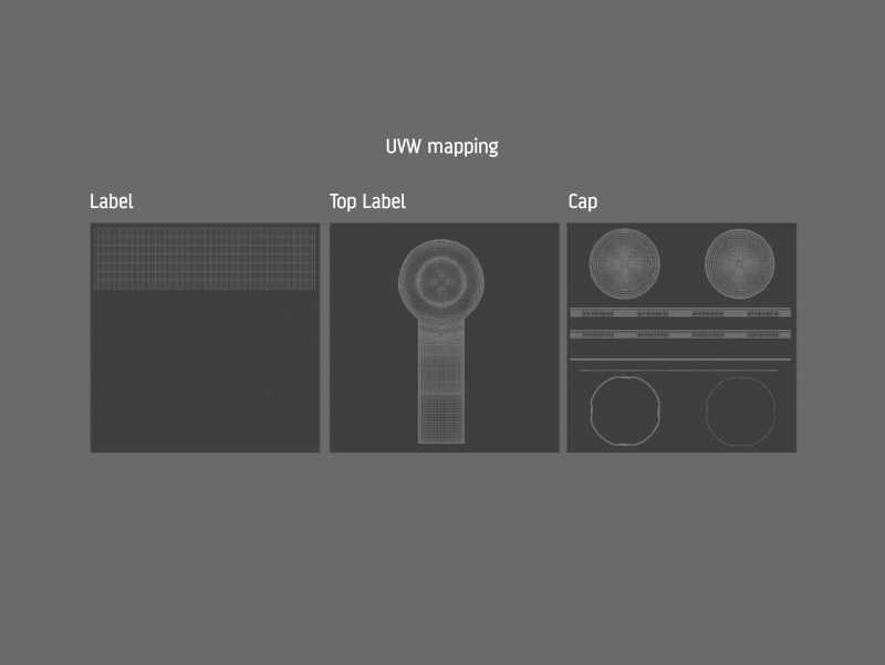Fig Jam Glass Jar 200ml packaging 3d model