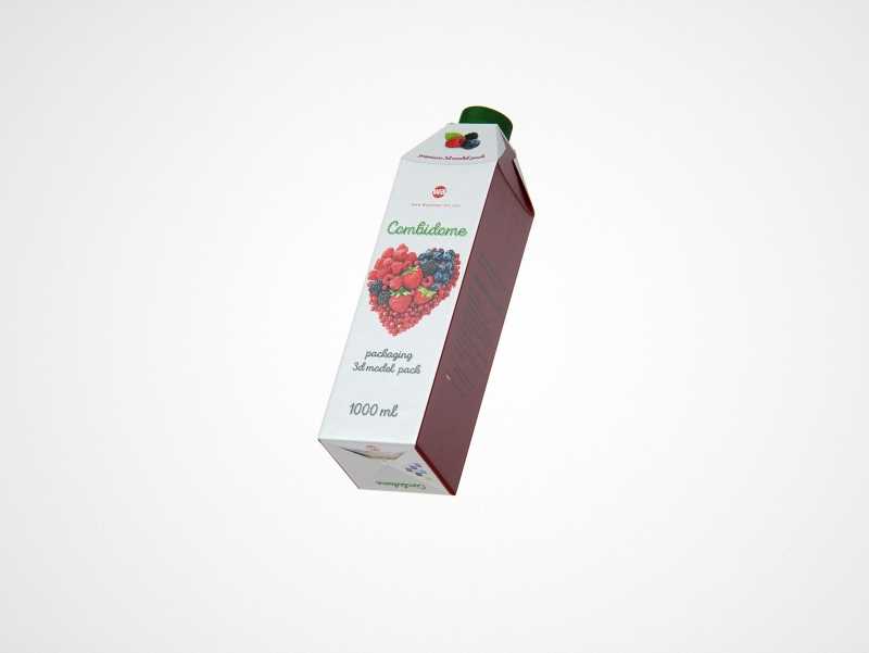 SIG Combidome 1000ml 3D packaging model