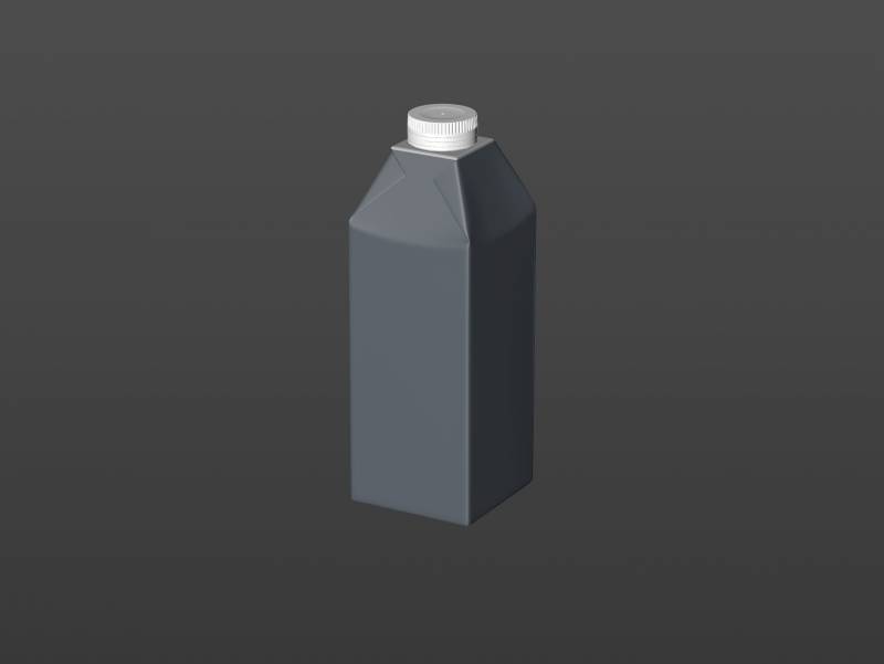 SIG DOME (CombiDome) 750ml with tethered cap DomeTwist premium carton packaging 3d model