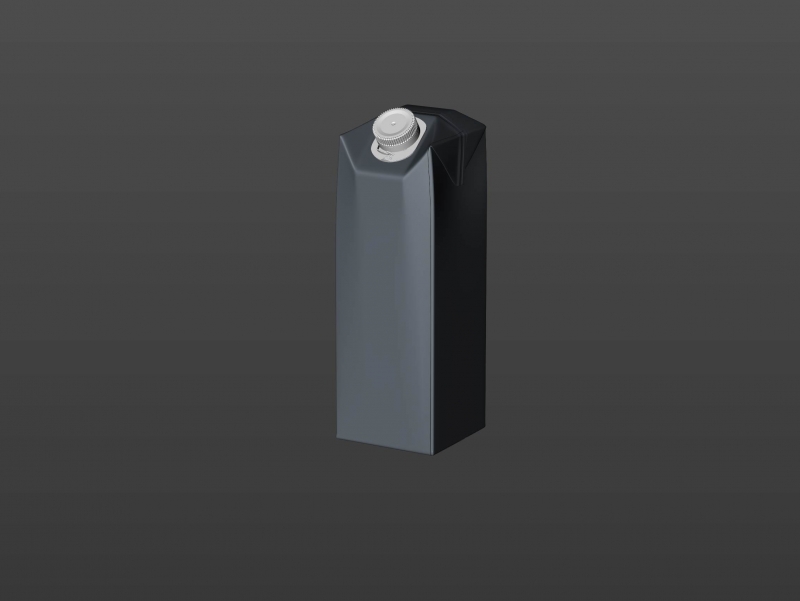 SIG MidiFit 1000ml with tethered cap SwiftCap premium carton packaging 3D model