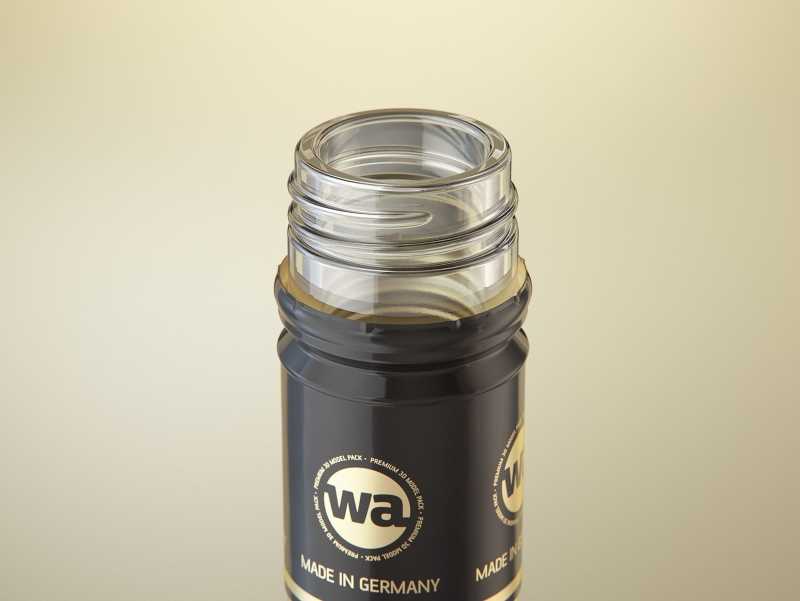 3D model of the Sauvignon Wine Standard Bottle 750ml with Screw Cap and glass of wine