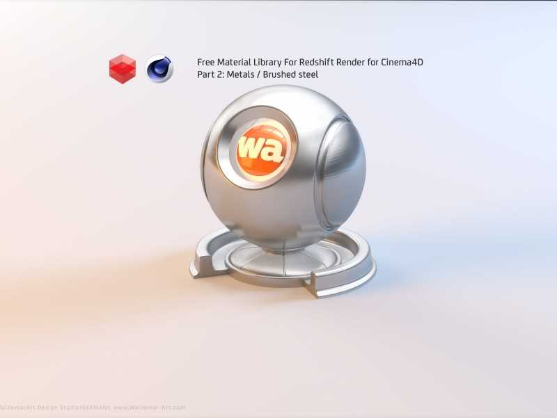 Free Redshift Material Pack/Library for Cinema 4D - Part 2 - Metals