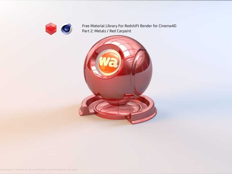Free Redshift Material Pack/Library for Cinema 4D - Part 2 - Metals