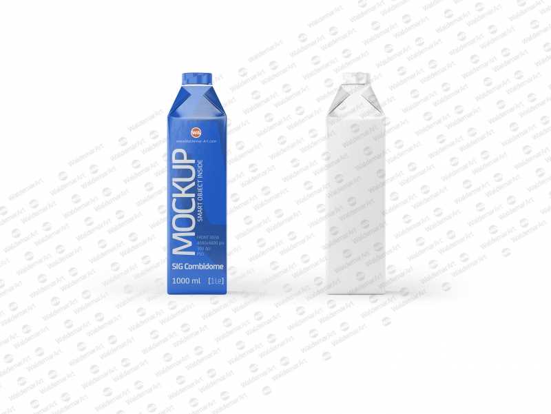 SIG Combidome 1000ml packaging Mock-up - Front view