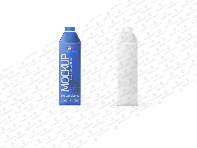 SIG Combidome 1000ml packaging Mock-up - Side view