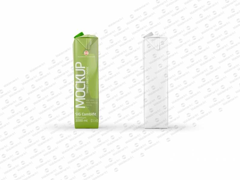 SIG Combifit 1Le (1000ml) Premium Photoshop Mockup - Side view
