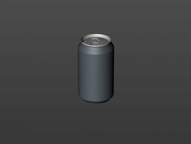 BALL (REXAM) Metal Standard Soda Can 330ml packaging 3D model