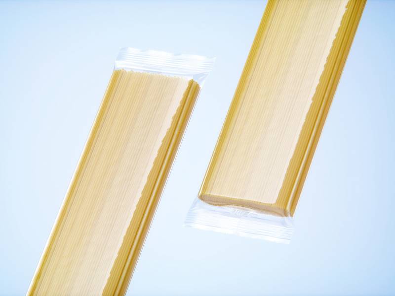 Spaghetti plastic pack 500g premium packaging 3d model