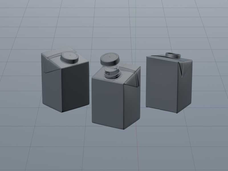 Tetra Pack Brick EDGE 500ml Premium packaging 3D model pak with SimplyTwist34 closer