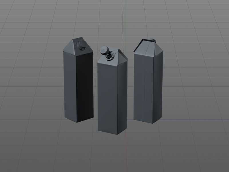 Premium Packaging 3d model pak of Tetra Pack Gemina Square 1000ml with StreamCap opening