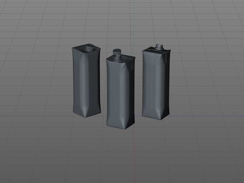 Packaging 3D model pak of Tetra Pack Prisma Aseptic 1000ml Square with StreamCap