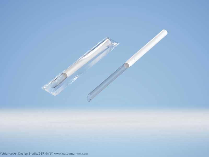 Tetra Pack Brick Edge 250ml with a straw carton packaging 3d model pak