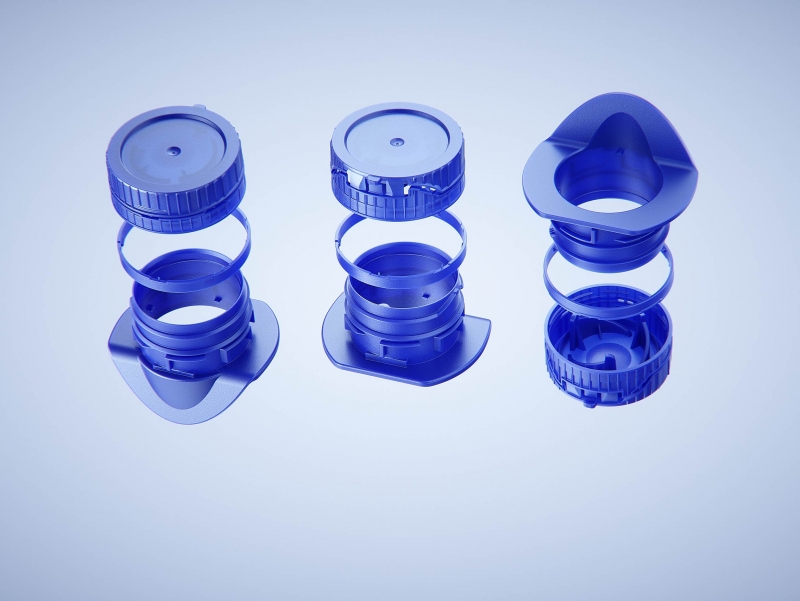 Premium packaging 3d model of Tetra Pack Prisma EDGE 250ml with tethered cap DreamCap 26 Pro